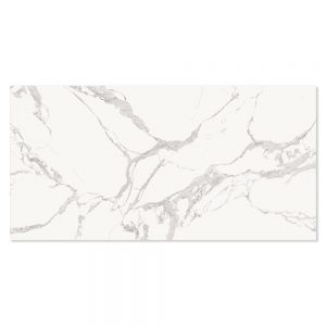 Marmor Klinker Calacatta Lux Vit Polerad 90x180 cm