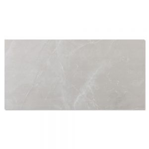 Marmor Klinker Marbella Ljusgrå Blank 60x120 cm