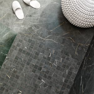 Marmor Mosaik Klinker Altamura Scandinavia Mörkgrå Satin 30x30