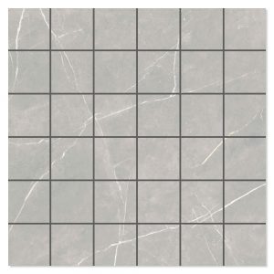 Marmor Mosaik Klinker Royal Grå Polerad 30x30