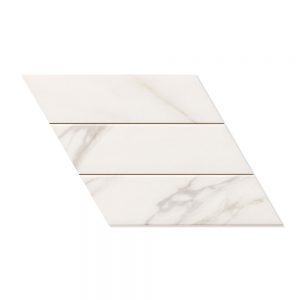 Marmor Klinker Diamond Ljusgrå Vänster 40x70 cm