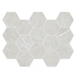 Marmor Mosaik Klinker Prestige Ljusgrå Matt 33x23 cm