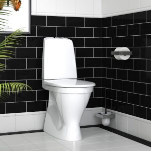 Gustavsberg Toalettstol Nautic 1546 Hög Modell Dubbelspolning Mjuksits Vit Hygienic Flush