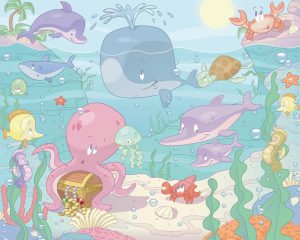Walltastic Tapet Baby Under the Sea