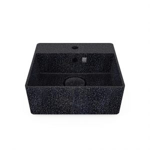 Woodio Tvättställ Toppmonterat Cube 40cm för Blandare-Char