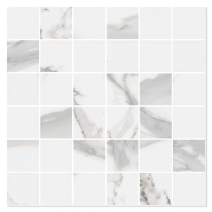 Marmor Mosaik Klinker Lucid Vit Matt 30x30