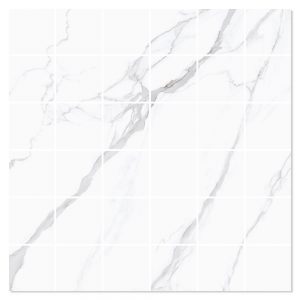 Marmor Mosaik Klinker Marmo Bianco Vit Matt 30x30