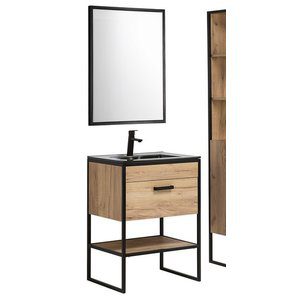 Badrumsmöbler Brooklin 60 cm - Tvättställ med spegel - Badrumspaket, Badrumsmöbler