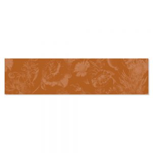 Dekor Kakel Ornate Flos Orange Matt 7.5x30 cm