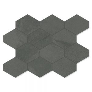 Unicomstarker Hexagon Klinker Brazilian Slate Elephant Grey Matt 25x34 cm