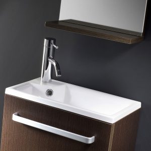 Bathco Tvättställsskåp Complements Niza Trä Wenge med Tvättställ & Speglar