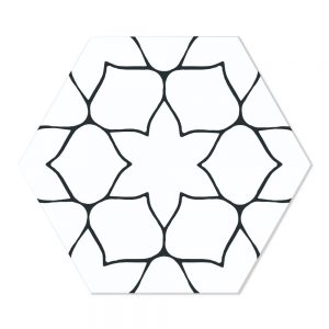 Hexagon Klinker Kerala Vit Matt-Satin 29x33 cm
