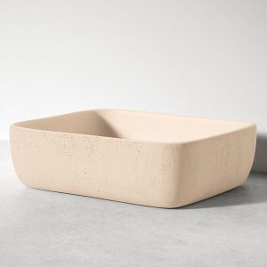 Sira Handgjorda Cement Tvättställ Cala Beige Matt 50 cm