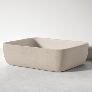 Sira Handgjorda Cement Tvättställ Cala Grå-Brun Matt 50 cm