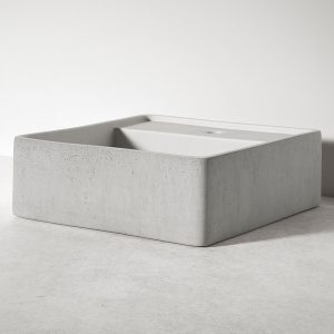 Sira Handgjorda Cement Tvättställ Dome Grå Matt 46 cm