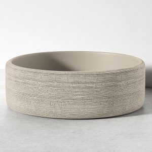 Sira Handgjorda Cement Tvättställ Geyser Grå-Brun Matt 35 cm
