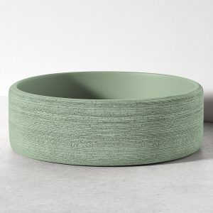 Sira Handgjorda Cement Tvättställ Geyser Grön Matt 35 cm