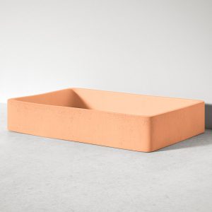 Sira Handgjorda Cement Tvättställ Glacier Orange Matt 60 cm