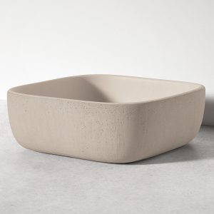 Sira Handgjorda Cement Tvättställ Isla Grå-Brun Matt 38 cm