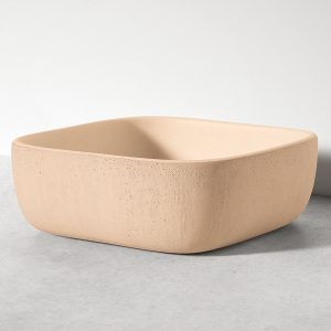 Sira Handgjorda Cement Tvättställ Isla Mörkbeige Matt 38 cm