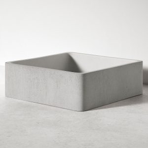 Sira Handgjorda Cement Tvättställ Volcano Grå Matt 40 cm
