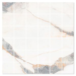 Mosaik Klinker Luminus Marmor Vit Polerad 30x30