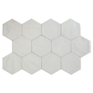 Hexagon Kakel Lume Ljusgrå Blank 14x16 cm