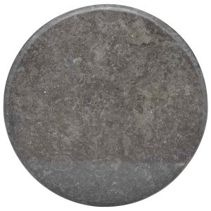 vidaXL Bordsskiva svart Ø60x2,5 cm marmor