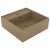vidaXL Fyrkantigt handfat bräddavlopp matt gräddvit 41×41 cm keramik