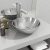 vidaXL Handfat 32,5×14 cm keramik silver