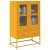 vidaXL Högskåp senapsgul 68x39x111,5 cm stål
