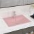 vidaXL Lyxigt handfat med kranhål matt rosa 60×46 cm keramik