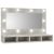 vidaXL Spegelskåp med LED betonggrå 90×31,5×62 cm