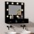 vidaXL Spegelskåp med LED svart 60×31,5×62 cm